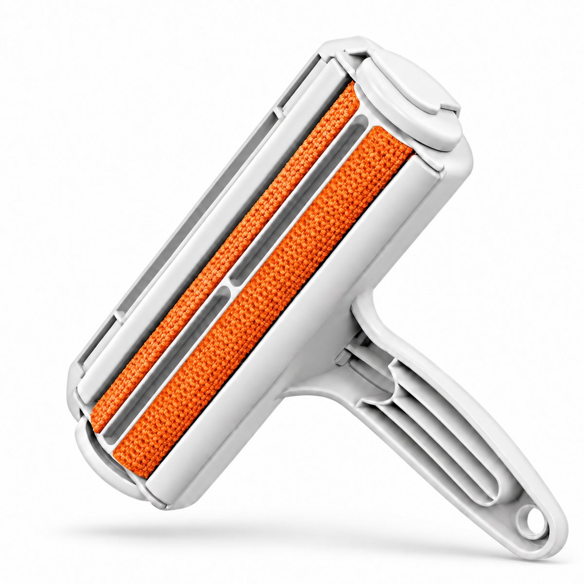 PawRollers Pro reusable pet hair roller in orange