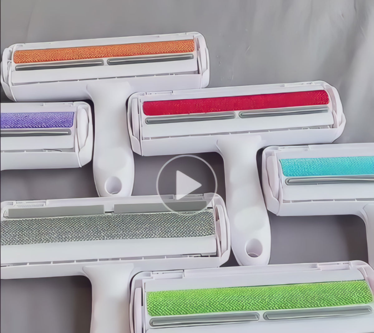PawRollers Pro reusable pet hair roller demonstration