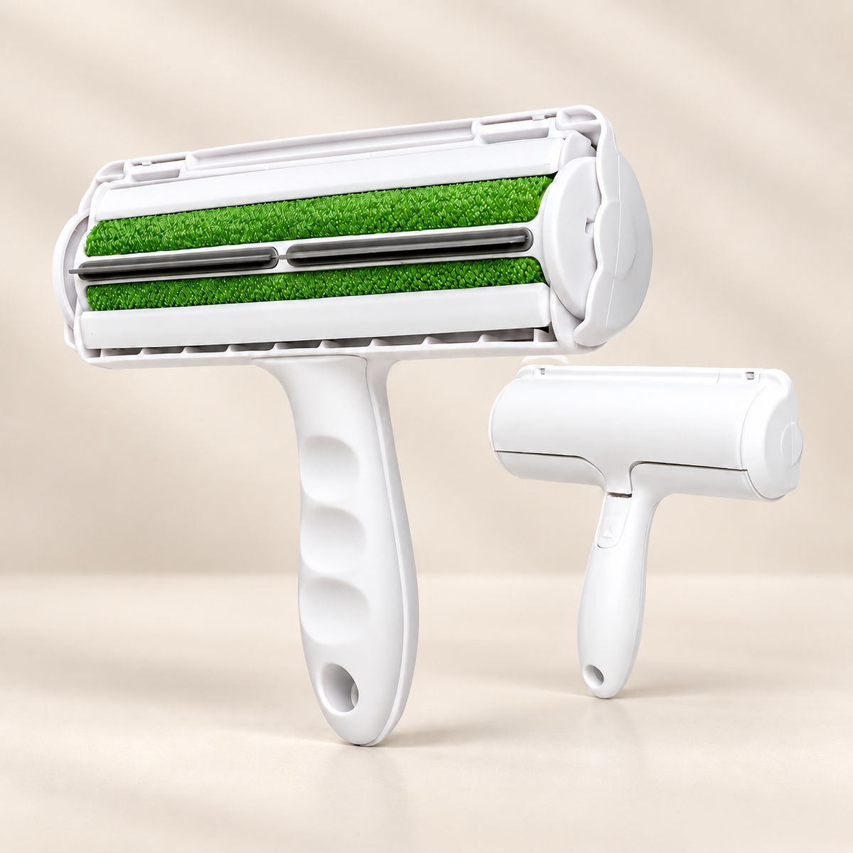 PawRollers Pro Green - warm beige storefront background